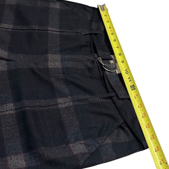 Democracy Ab Technology Plaid Pull on Belted Stretch Pants Careerwear Size 12 - Picture 9 of 12